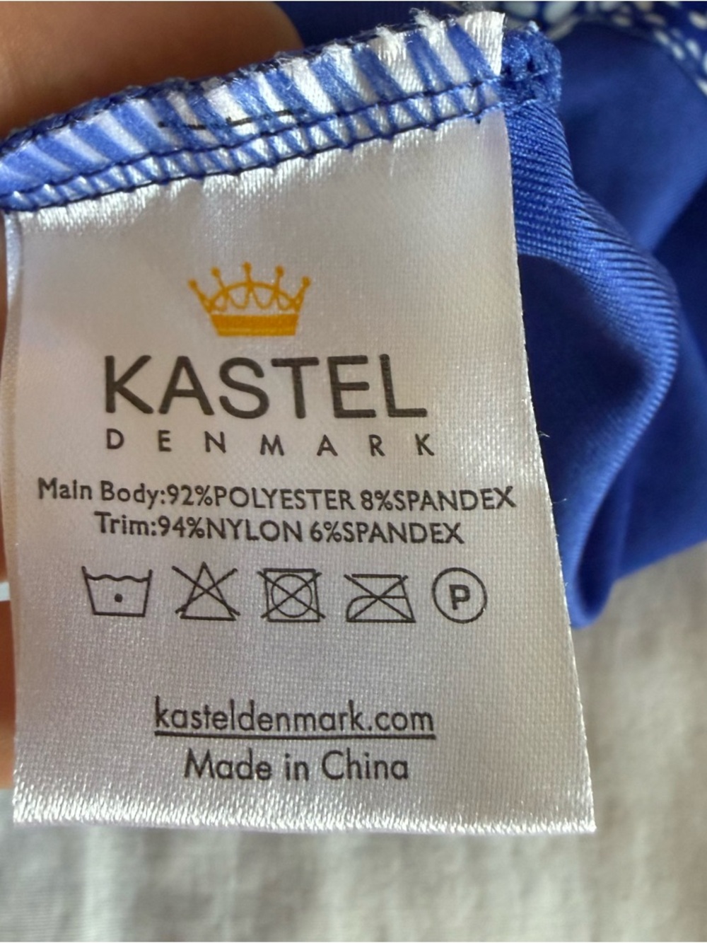 Kastel Denmark Skort Royal Blue Floral UV Protection Size Medium Activewear - Picture 4 of 9